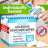 JJ Care Adhesive Remover Wipes (Pack of 100), Adhesive Remover for Skin, No Sting Medical Adhesive Remover, Ostomy Adhesive Remover